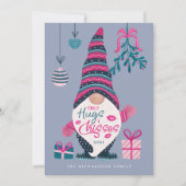 Eindelijk knuffels & kussen leuk helder kerst kabo feestdagenkaart (Voorkant)