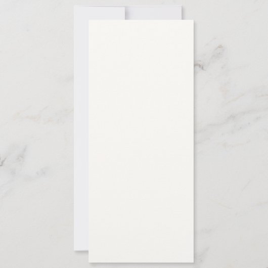 Eindelijk, laten we het bruiloftsmenu kaart eten (Achterkant)