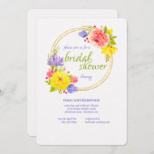 Eindelijk lente bruids douche uitnodiging (Voorkant / Achterkant)