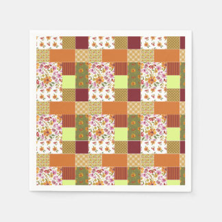 Eindelijk lente patchwork cheater quilt servet