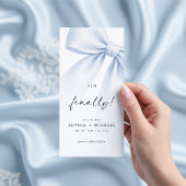 Eindelijk lint monogram foto bladwijzer save the d save the date