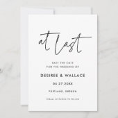 Eindelijk modern save the date (Voorkant)