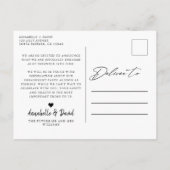 Eindelijk moderne foto-aankondiging van verloving  aankondigingskaart (Achterkant)