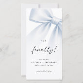 Eindelijk Monogram Foto Boekmerk Bewaar de Datum Save The Date (Voorkant)