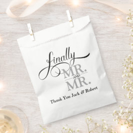 Eindelijk Mr en Mr Huwelijksreceptie Bedankzakje