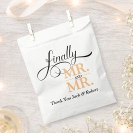 Eindelijk Mr en Mr Trouwreceptie Bedankzakje