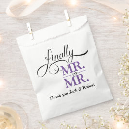 Eindelijk Mr en Mr Trouwreceptie Bedankzakje