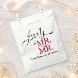 Eindelijk Mr en Mr Trouwreceptie Bedankzakje