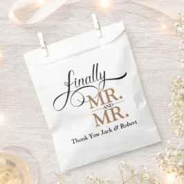 Eindelijk Mr en Mr Trouwreceptie Bedankzakje