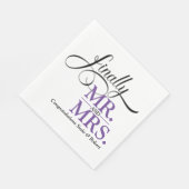 Eindelijk Mr en Mrs Wedding Reception Cocktail Servet (Hoek)