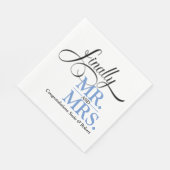 Eindelijk Mr en Mrs Wedding Reception Cocktail Servet (Hoek)