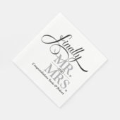 Eindelijk Mr en Mrs Wedding Reception Cocktail Servet (Hoek)