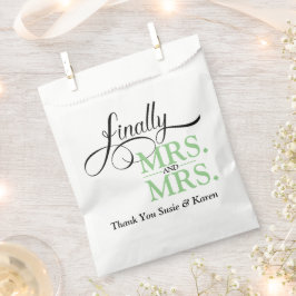Eindelijk Mrs en Mrs Trouwreceptie Bedankzakje