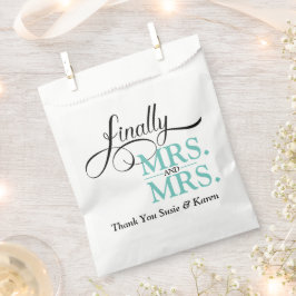 Eindelijk Mrs en Mrs Trouwreceptie Bedankzakje