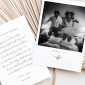 "Eindelijk ons" Foto Dank u kaart