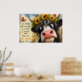 Eindelijk oud genoeg Koe Poster (Keuken)