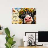 Eindelijk oud genoeg Koe Poster (Thuiskantoor)