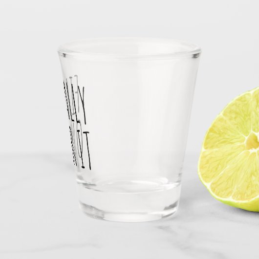 Eindelijk over het grappige geschenk shot glas (Rechts)
