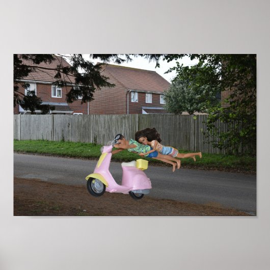 Eindelijk raken we zonder benzine. poster (Voorkant)