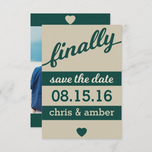 Eindelijk ! Save the date (Voorkant / Achterkant)