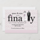 Eindelijk, Save the Date-aankondiging Save The Date (Voorkant)