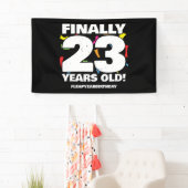Eindelijk Schrikkeljaar Schrikkeldag 92e Verjaarda Spandoek (Insitu)