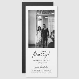 Eindelijk Script Foto Magnetische Trouwdatum Bespa