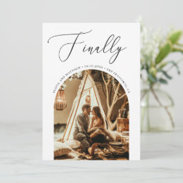 Eindelijk Script. Moderne Romantische Boog Foto Br Save The Date