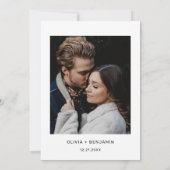 Eindelijk single Pink Rose minimalistische zwarte  Kaart (Achterkant)