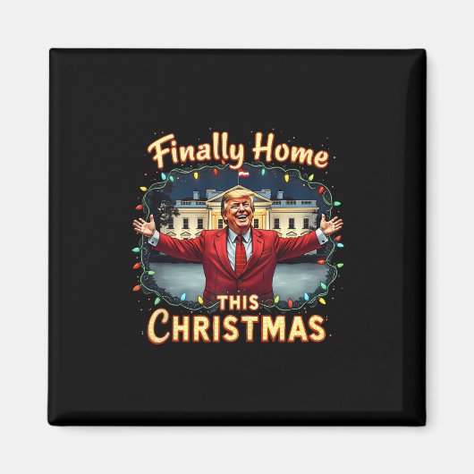 Eindelijk thuis deze kerstviering Trump Appa Magneet (Voorkant)