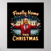 Eindelijk thuis deze kerstviering Trump Appa Poster (Voorkant)