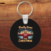 Eindelijk thuis deze kerstviering Trump Appa Sleutelhanger (Voorkant)