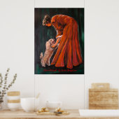 "Eindelijk thuis" door Susan Bergstrom Poster (Keuken)