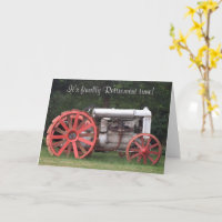 Eindelijk Tijd voor Pensioen Antieke Tractor