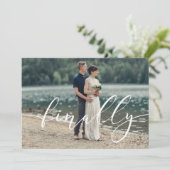 Eindelijk trouwen | Datum opslaan Kaart (Staand voorkant)