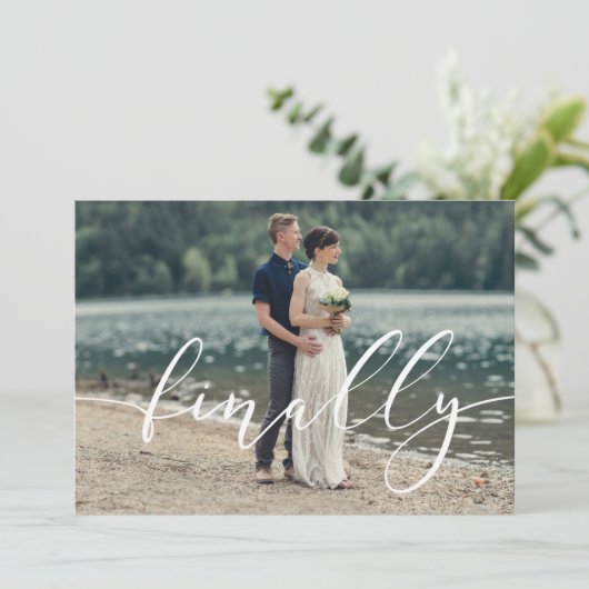 Eindelijk trouwen | Datum opslaan Kaart (Staand voorkant)
