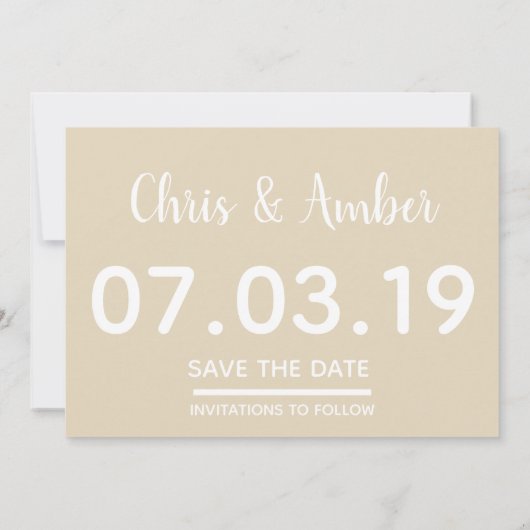 Eindelijk trouwen | Datum opslaan Kaart (Achterkant)