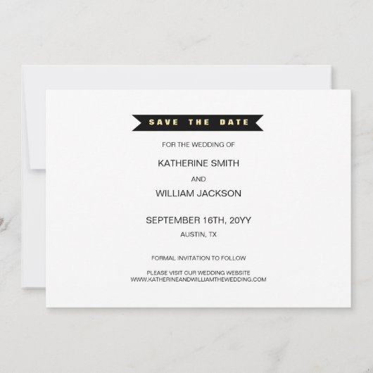 Eindelijk trouwen Grappige foto Bewaar de datum Save The Date (Achterkant)