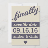 Eindelijk trouwen! Save the Date (Voorkant)