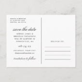 Eindelijk Trouwfoto Save the Date Aankondigingskaart (Achterkant)