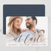 Eindelijk | Volledige foto-Verloving Aankondiging (Voorkant / Achterkant)