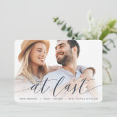 Eindelijk | Volledige foto-Verloving Aankondiging (Staand voorkant)