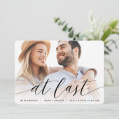 Eindelijk | Volledige foto-Verloving Aankondiging (Staand voorkant)