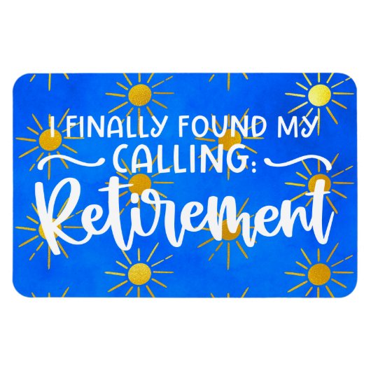 Eindelijk vond ik mijn roeping: Pensioen - Cruise  Magneet (Horizontaal)
