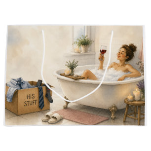 Eindelijk vrij - Gelukkig scheidingscadeau Groot Cadeauzakje