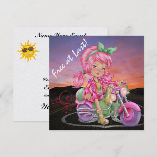 Eindelijk vrij kaart (Voorkant / Achterkant)