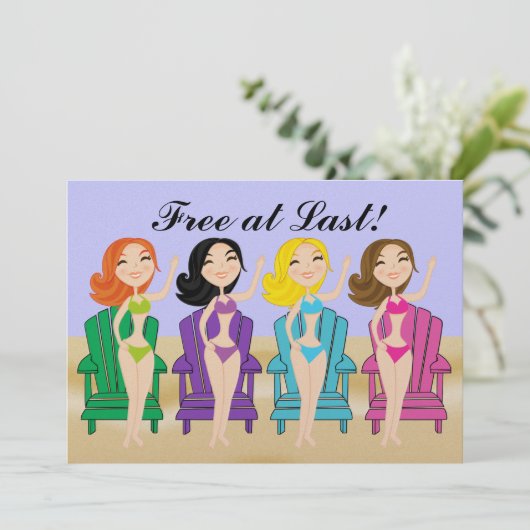 Eindelijk vrij! Uitnodiging - SRF (Staand voorkant)