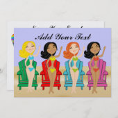 Eindelijk vrij! Uitnodiging - SRF (Voorkant / Achterkant)