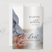 Eindelijk zijn we 2 foto-Verloving Aankondiging (Voorkant)