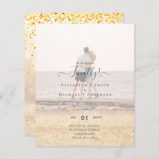 Eindelijk zijn we erbij betrokken! PHOTO over brui (Voorkant / Achterkant)